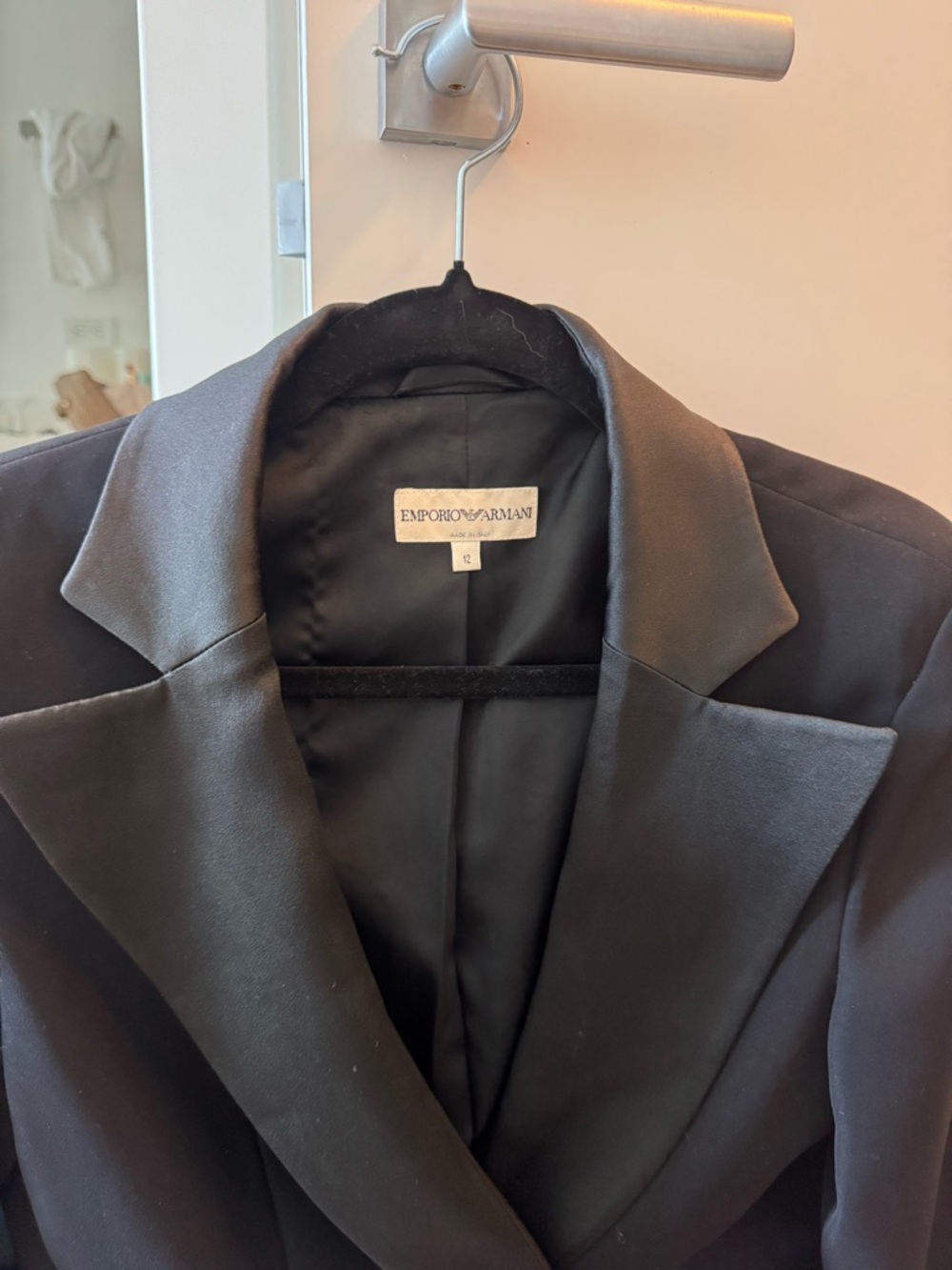 Emporio Armani Black Silk Blazer